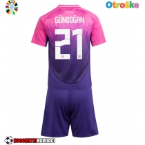 Otroške Nogometnih dresov Nemčija Ilkay Gundogan #21 Gostujoči EP 2024 Kratki rokavi (+ hlače)